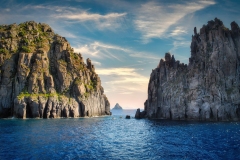 Stromboli island in the Aeolian islands